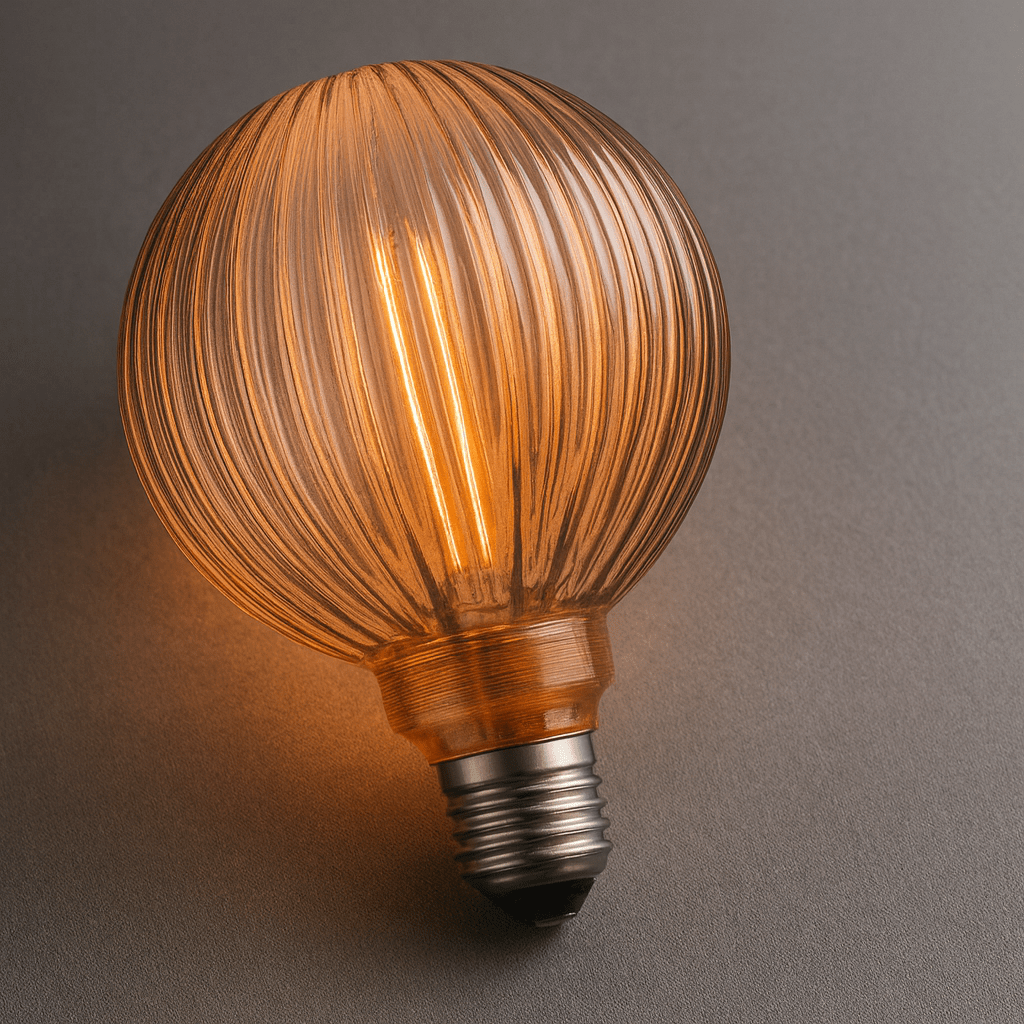 Decorative LED Bulb - G130 Vertical Ribbed Filament Bulb