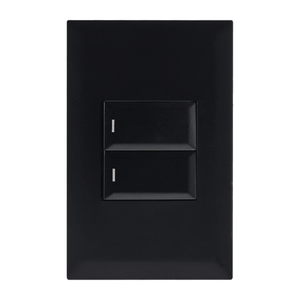 Black 2 Lever 2 Way Switch with two control levers in a sleek design.