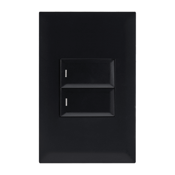 2 Lever 2 Way Switch - 4x2 (Black)