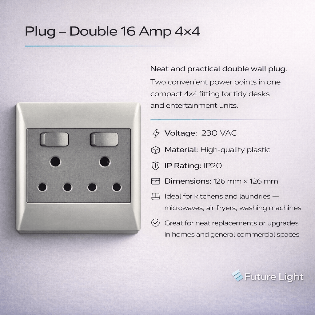 Plug - Double 16 Amp 4x4