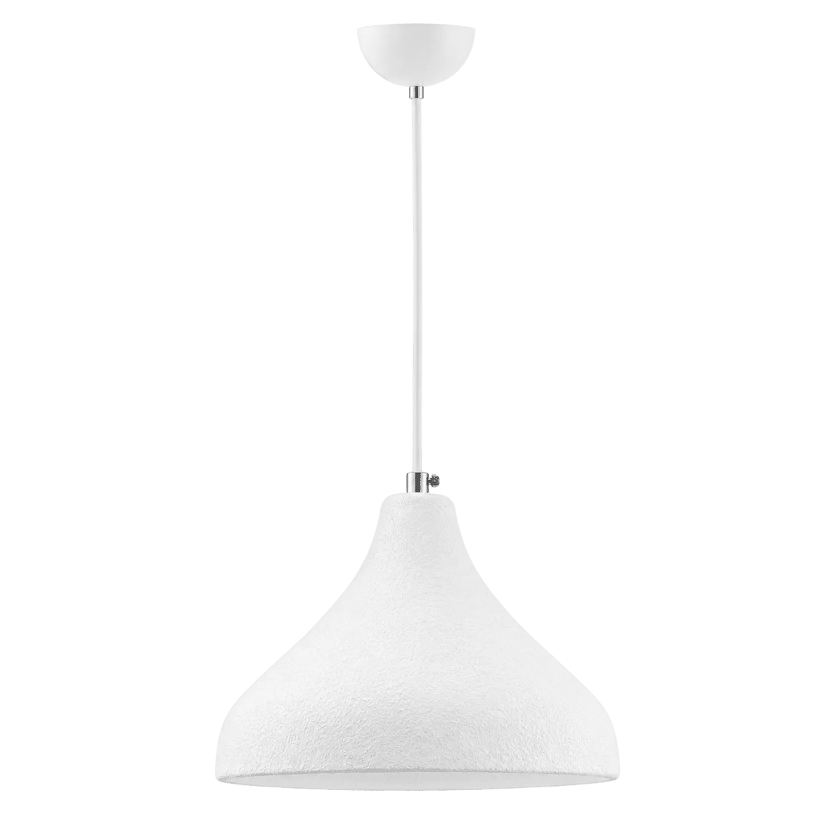 White Pendant Light Ceramic Shade