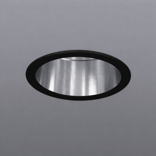 Black & Chrome Anti-Glare LED Downlight