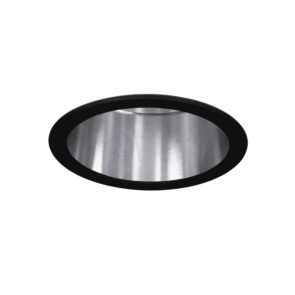 Black & Chrome Anti-Glare LED Downlight