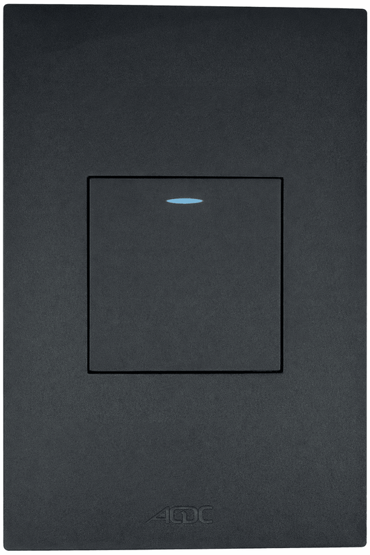 Black Modular 1 Lever - 2 Way Switch