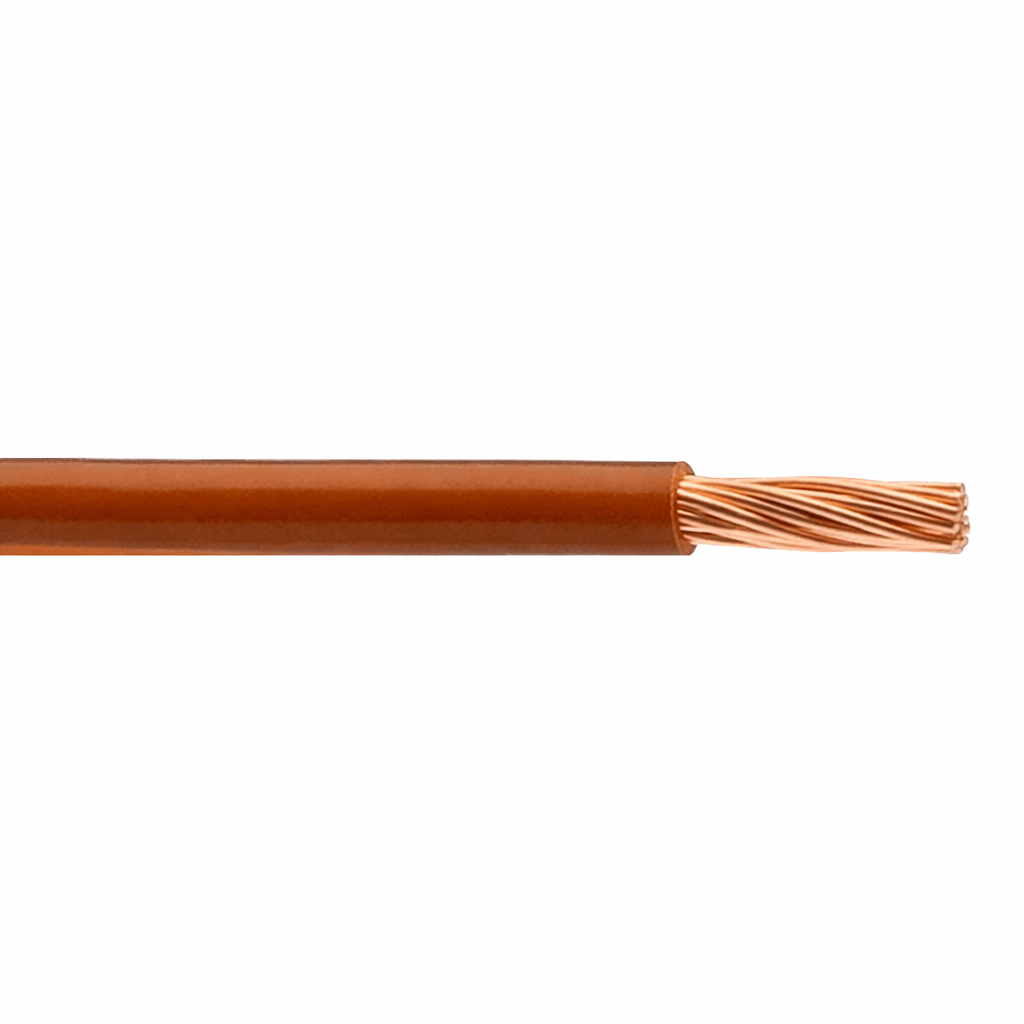 4mm Brown Flex Wire 300/500V Multicore - 100m Roll