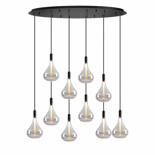 Cape Grape Smoke Glass LED Pendant Light