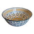 Blue Orange Diamond Ceramic Bowl