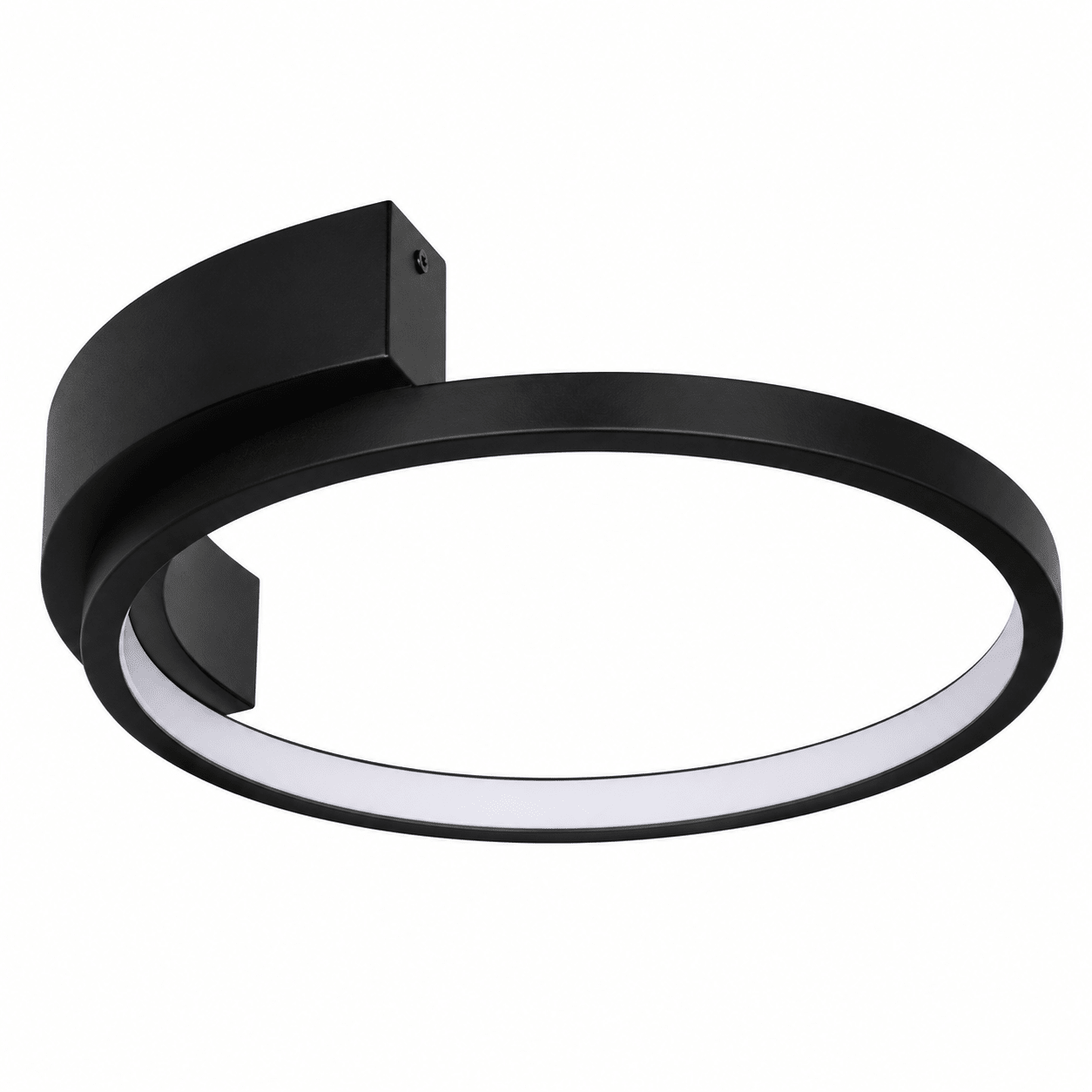 Gold flush-mounted LED ceiling light with a low-profile design, ideal for modern living spaces.