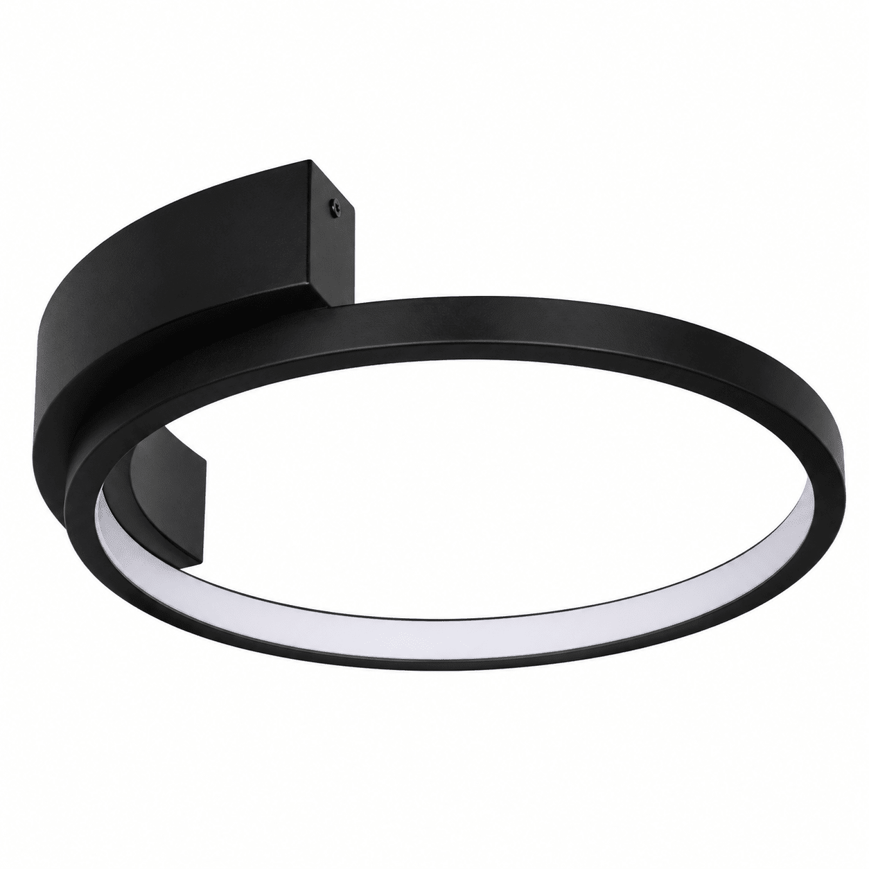 Gold flush-mounted LED ceiling light with a low-profile design, ideal for modern living spaces.