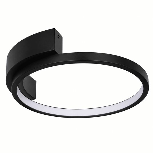 Gold flush-mounted LED ceiling light with a low-profile design, ideal for modern living spaces.