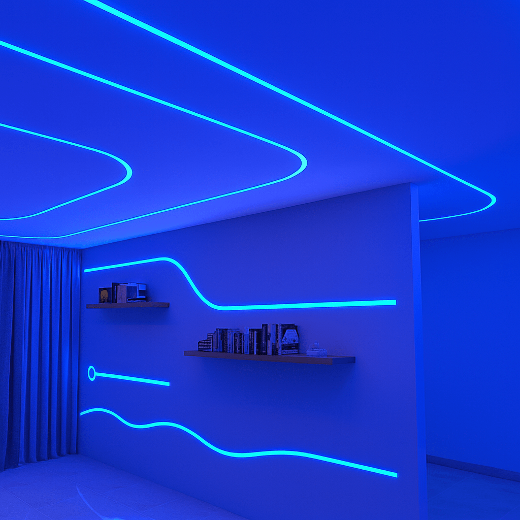 Side Bending Flexible Silicone Profile - 6mm x 12mm