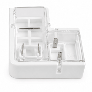 L-Connector for DYCE LED COB strip lights, featuring a compact design with metal connectors.