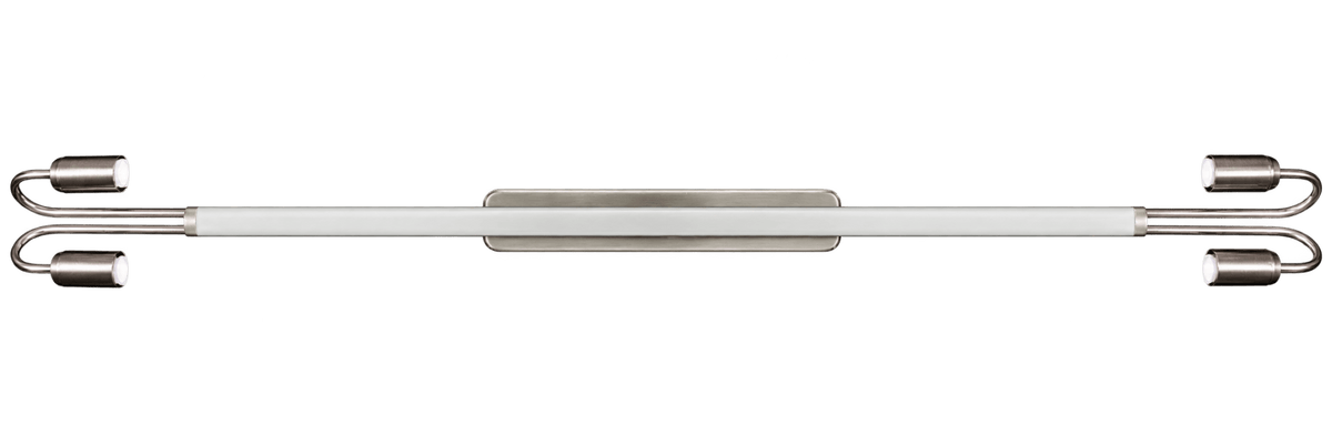 4 Foot Decorative LED Satin Chrome LED Fitting product image on a transparent background