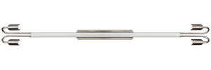4 Foot Decorative LED Satin Chrome LED Fitting product image on a transparent background