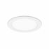 Round white LED ceiling light on a white background