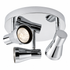 Chrome 3 Light Round Spotlight featuring three adjustable heads on a polished chrome base.
