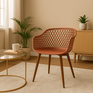 Diamond Back Red Chair - Future Decor