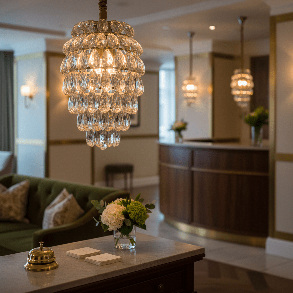 Diana Amber Crystal Chandelier