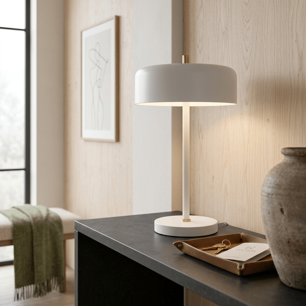 Diaz White Table Lamp