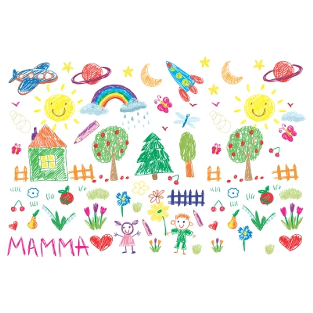 Disposable Kids Placemats for Kindergarten - 24 Pack - Future Decor