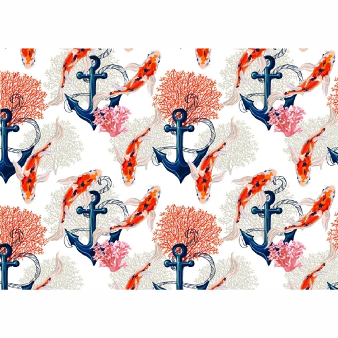 Disposable Placemats - Koi Anchor - 24 Pack - Future Decor