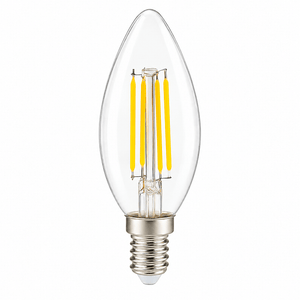 4W Dimmable Clear Candle Filament LED Bulb – E14, 6500K Daylight - additional product image