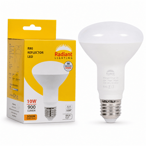 10W R80 LED Bulb - 3000K Warm White