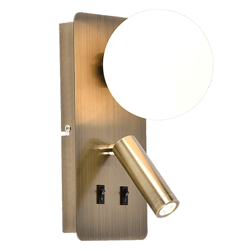 Nelson Antique Brass Wall Light