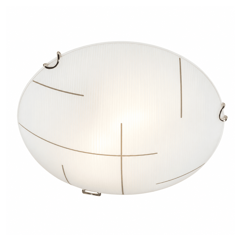Small Frosted Patterned Glass Ceiling Light