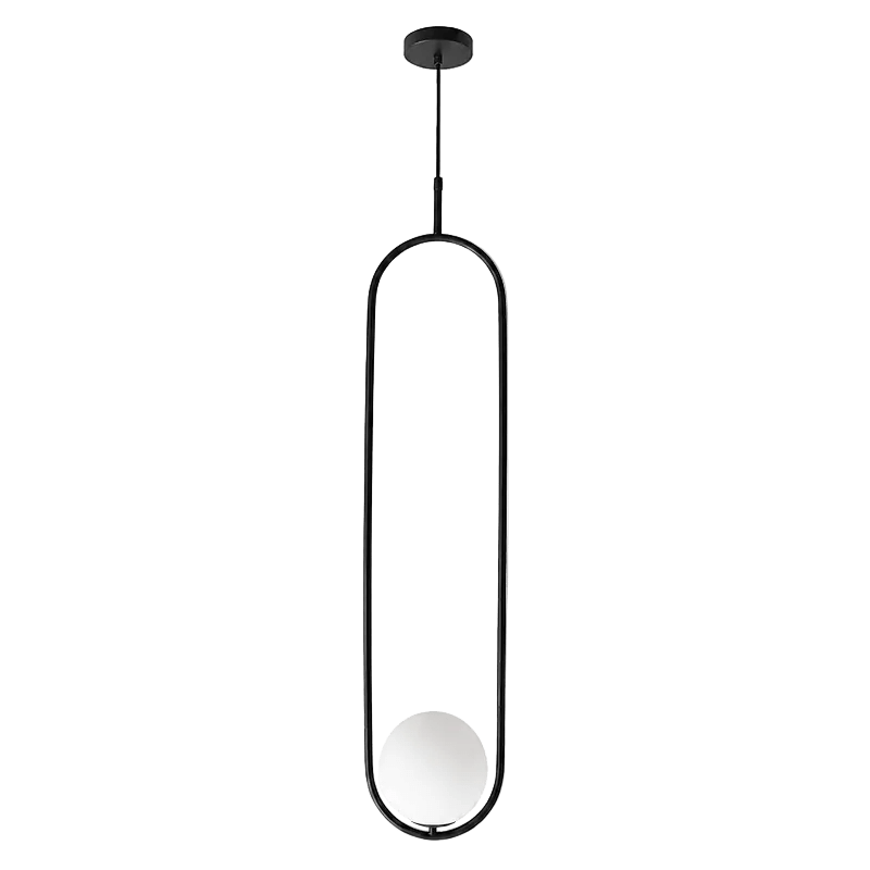 Luna Long G9 Pendant Light - Black