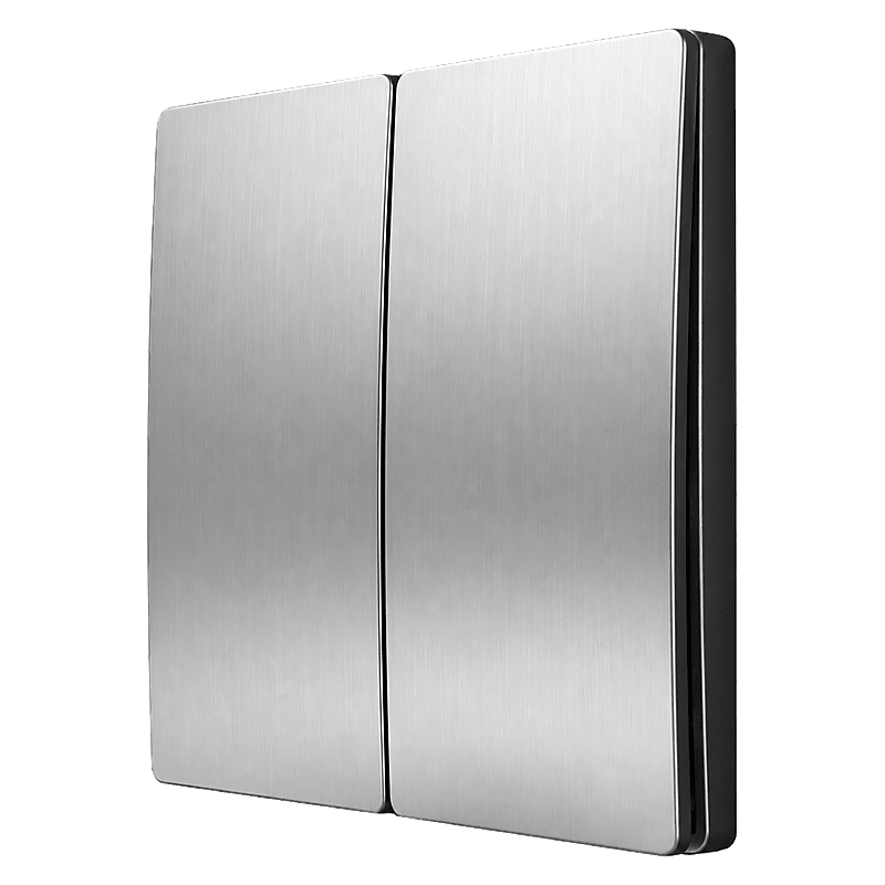 Two Lever Kinetic Frameless Switch – Silver - additional product image