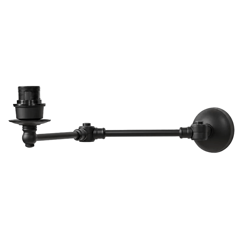 Portland Wall Lamp Matt Black Without Shade