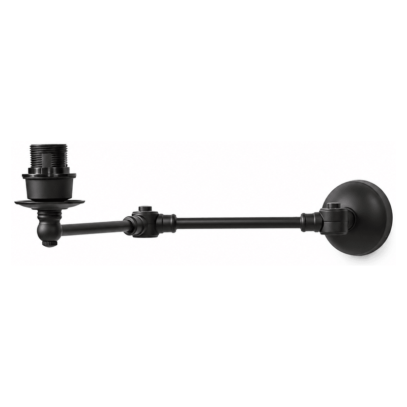 Portland Wall Lamp Matt Black Without Shade