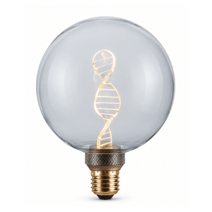 Decorative LED Bulb - G125 Clear DNA Filament Bulb