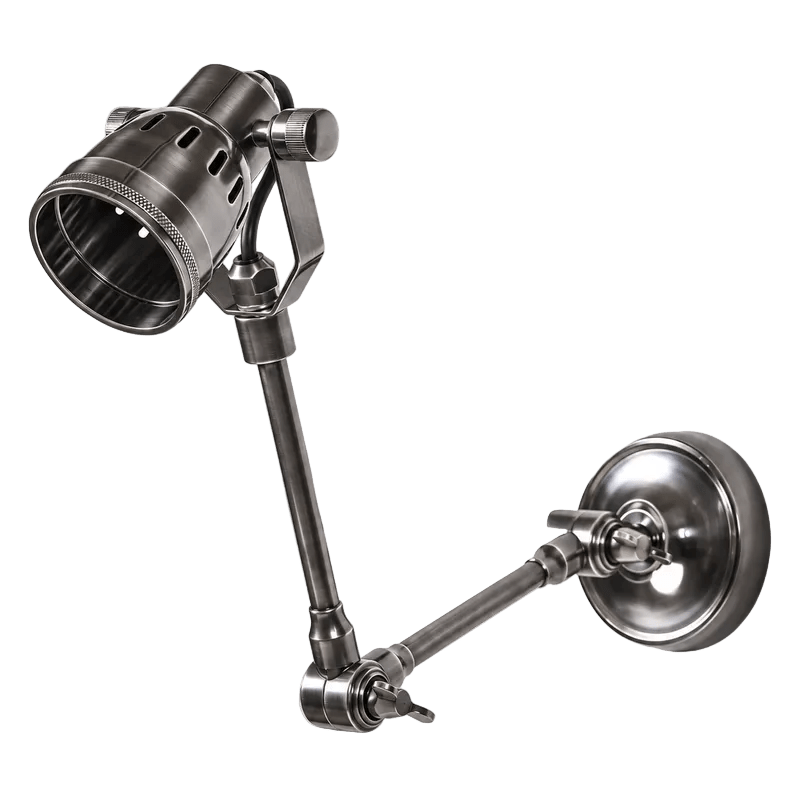 Indigo Swing Wall Lamp Antique Silver