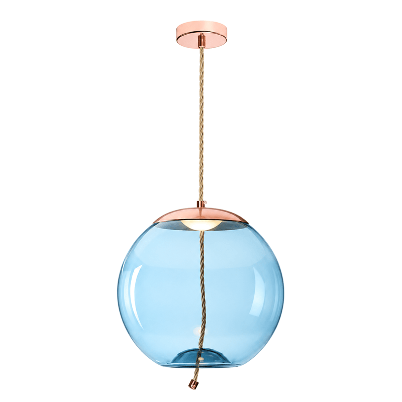 Blue Orb LED Pendant Light