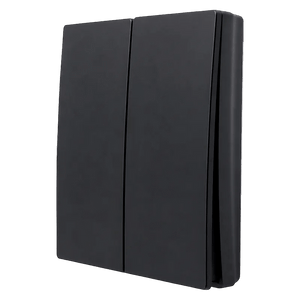 Two Lever Kinetic Frameless Switch – Black