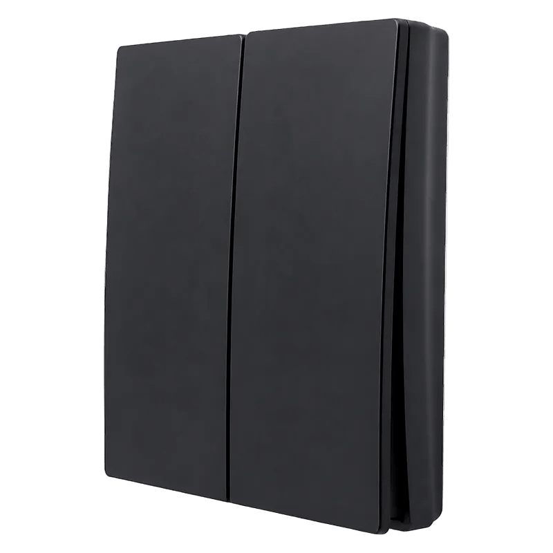 Two Lever Kinetic Frameless Switch – Black