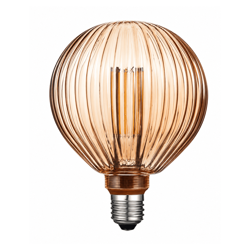 Decorative LED Bulb - G130 Vertical Ribbed Filament Bulb