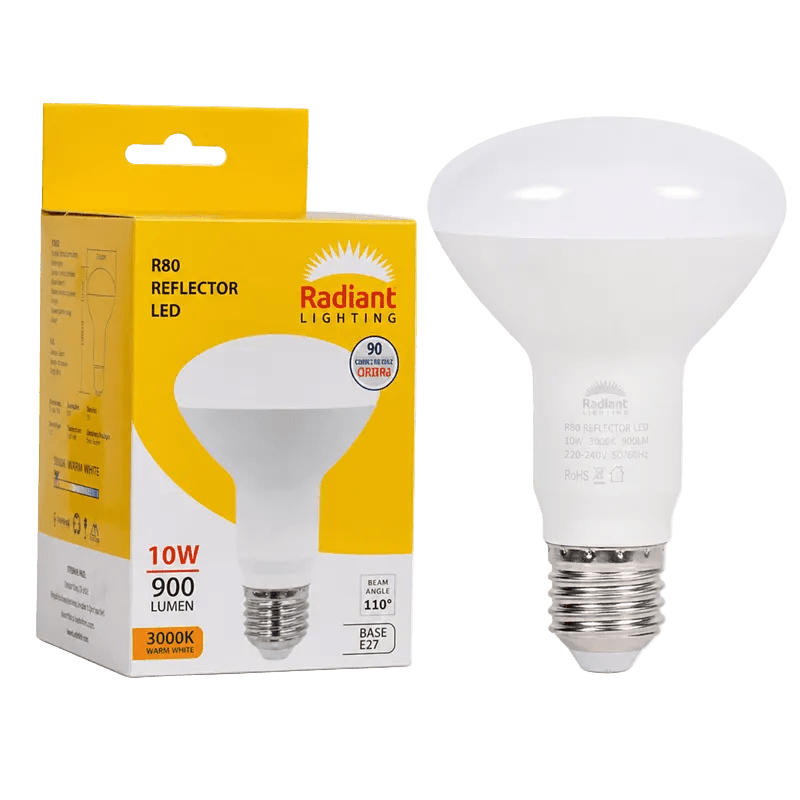 10W R80 LED Bulb - 3000K Warm White