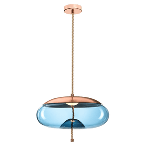 Blue Pebble LED Pendant Light