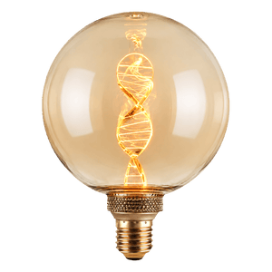 Decorative LED Bulb - G125 Amber DNA Filament Bulb