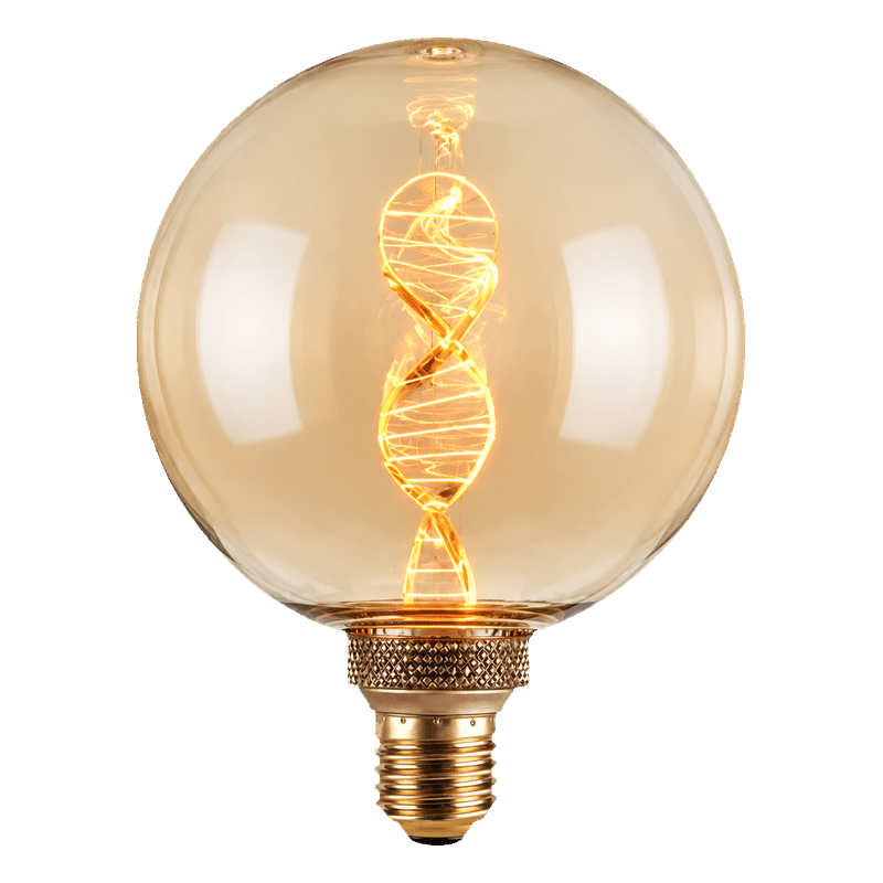 Decorative LED Bulb - G125 Amber DNA Filament Bulb