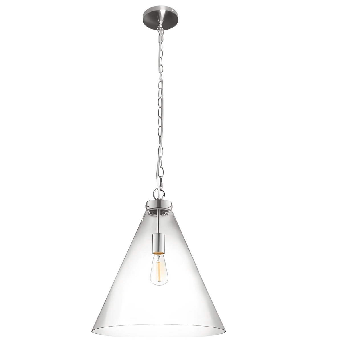 Beltone Glass Funnel Pendant Light