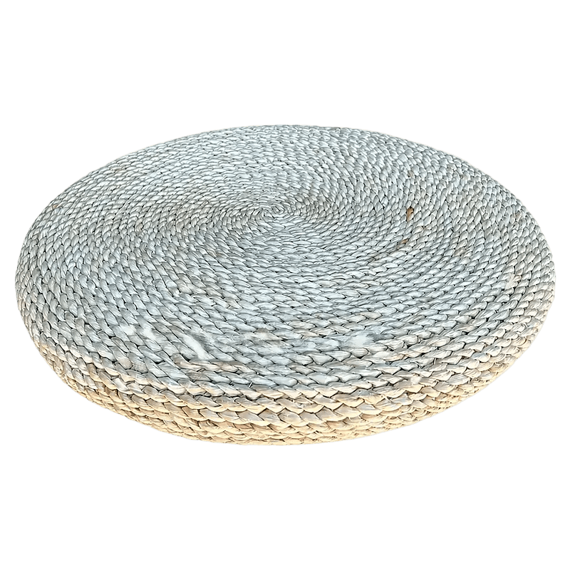 Round Woven Floor Cushion – Natural