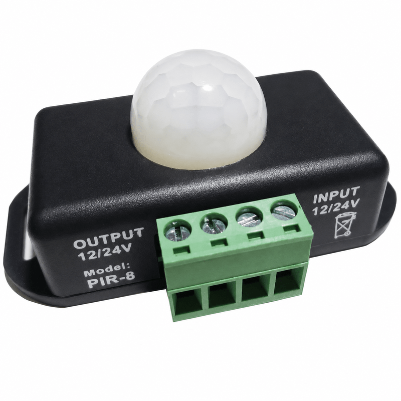 12Vdc PIR Motion Sensor (adjustable time)