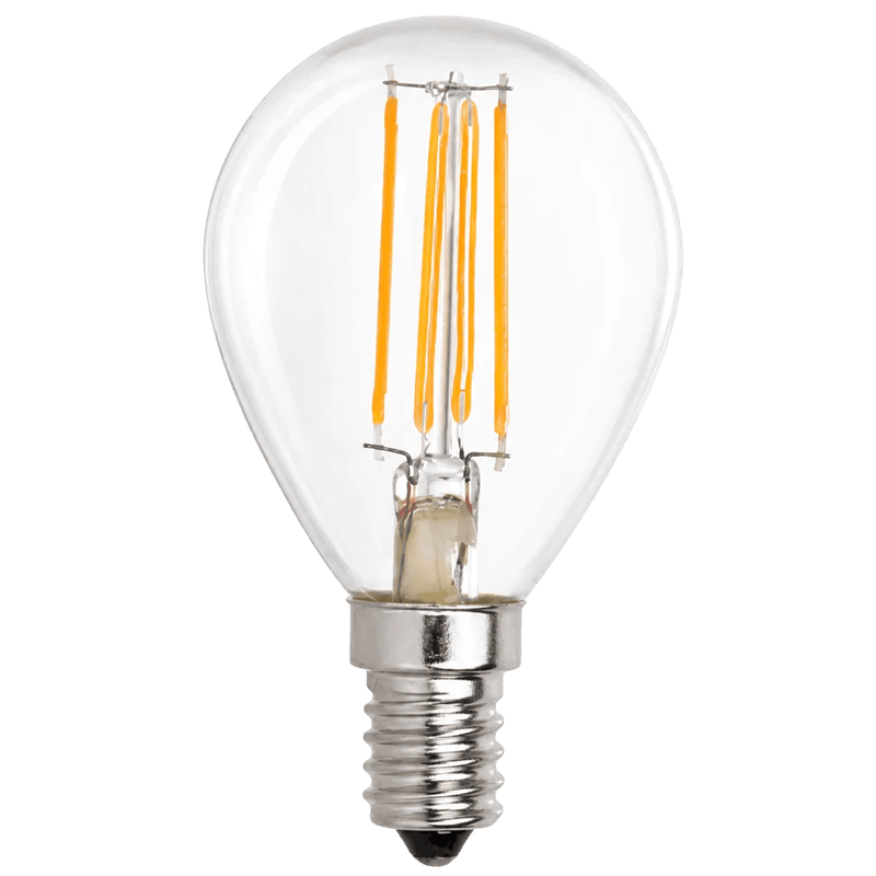 4W Clear Golf Ball Filament LED Bulb – E14, 2700K Warm White