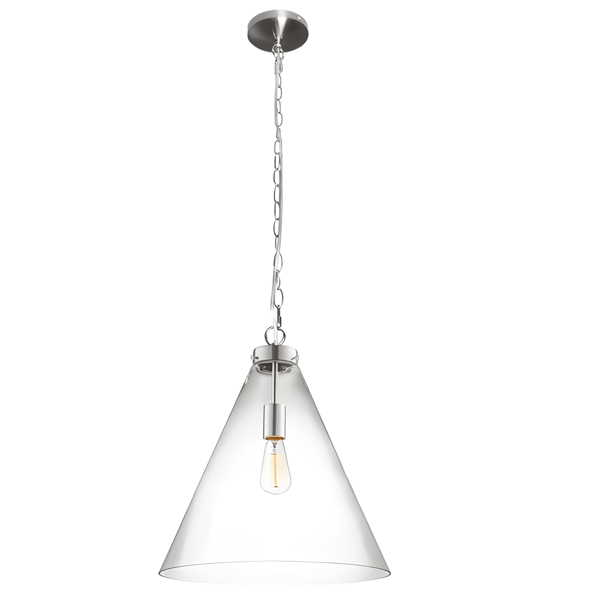 Beltone Glass Funnel Pendant Light