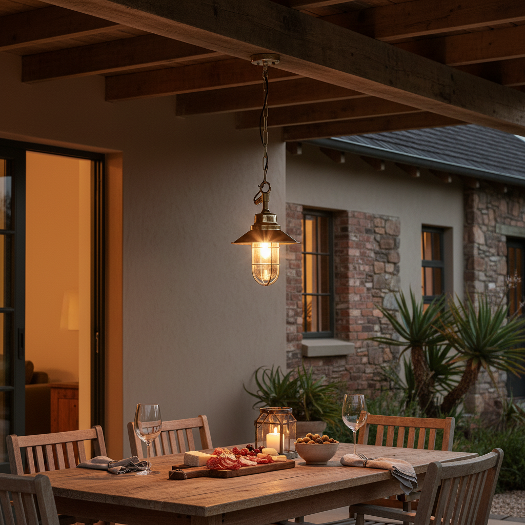 Ventura Hanging Lamp Antique Brass