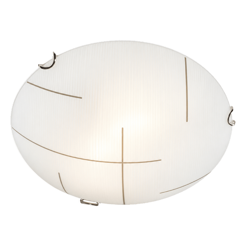 Small Frosted Patterned Glass Ceiling Light